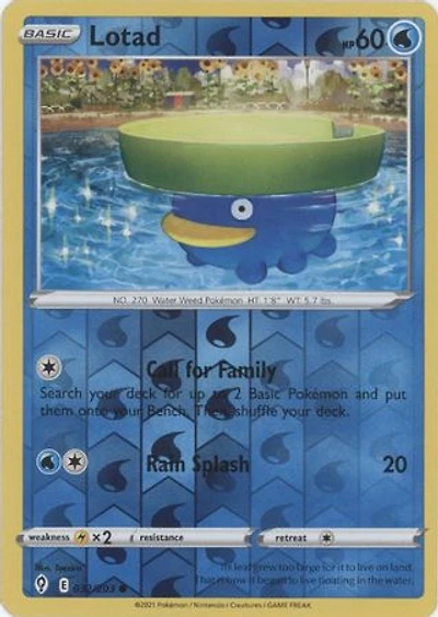 Lotad - 032/203 - Common - Reverse Holo