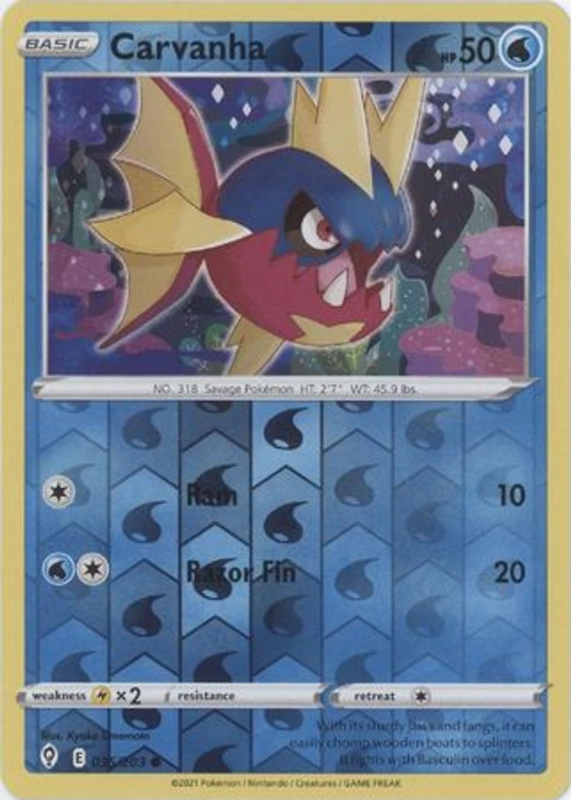 Carvanha - 035/203 - Common - Reverse Holo