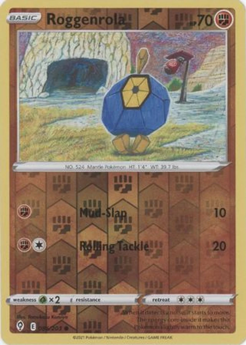 Roggenrola - 086/203 - Common - Reverse Holo