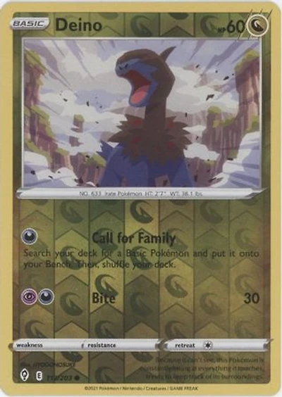 Deino - 113/203 - Common - Reverse Holo