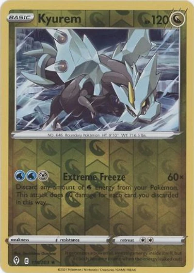Kyurem - 116/203 - Holo Rare - Reverse Holo