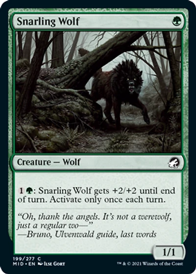 Snarling Wolf - Foil