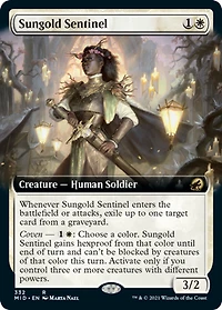 Sungold Sentinel - Extended Art