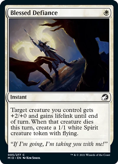 Blessed Defiance - Foil