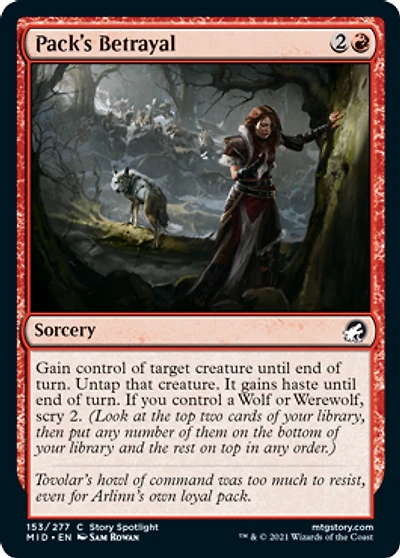 Pack's Betrayal - Foil