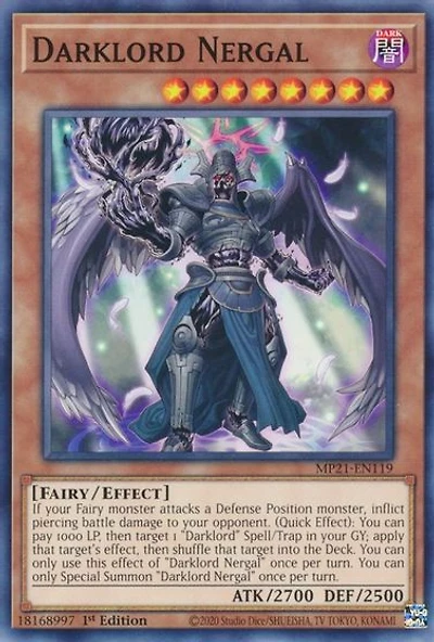 Darklord Nergal - MP21-EN119 - Common - 1st Edition