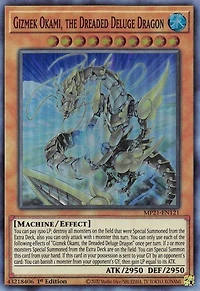 Gizmek Okami, the Dreaded Deluge Dragon - MP21-EN121 - Super Rare - 1st Edition