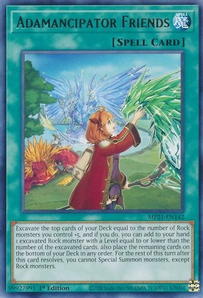 Adamancipator Friends - MP21-EN142 - Rare - 1st Edition