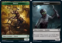 Insect Token // Zombie Token (005) - Foil