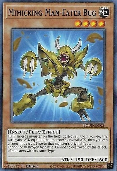Mimicking Man-Eater Bug - BODE-EN029 - Common - 1st Edition