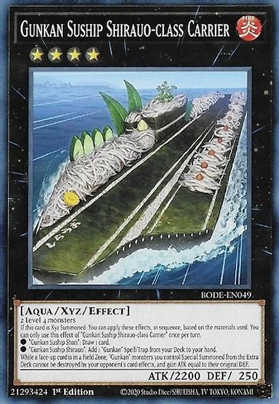 Gunkan Suship Shirauo-class Carrier - BODE-EN049 - Common - 1st Edition