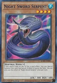 Night Sword Serpent - BODE-EN081 - Common - 1st Edition
