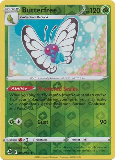 Butterfree - 003/264 - Holo Rare - Reverse Holo