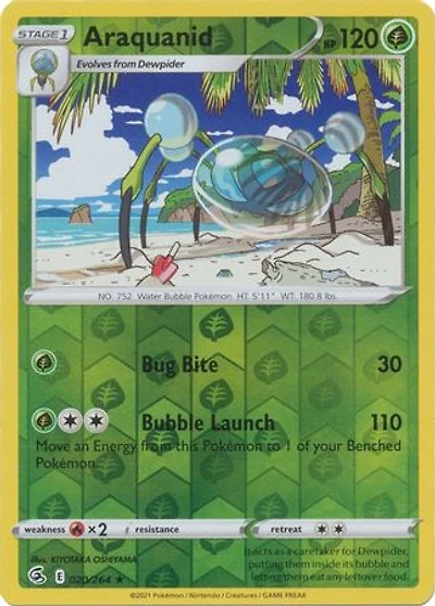 Araquanid - 020/264 - Rare - Reverse Holo