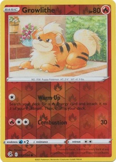 Growlithe - 032/264 - Common - Reverse Holo