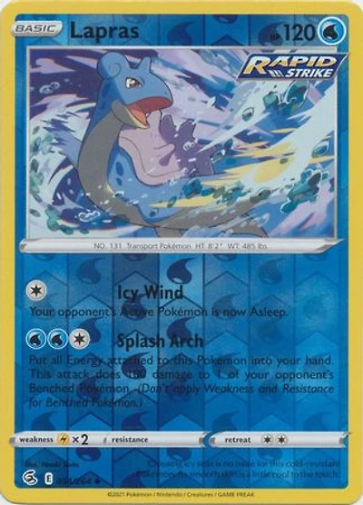 Lapras - 054/264 - Uncommon - Reverse Holo