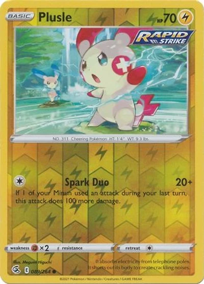 Plusle - 089/264 - Common - Reverse Holo