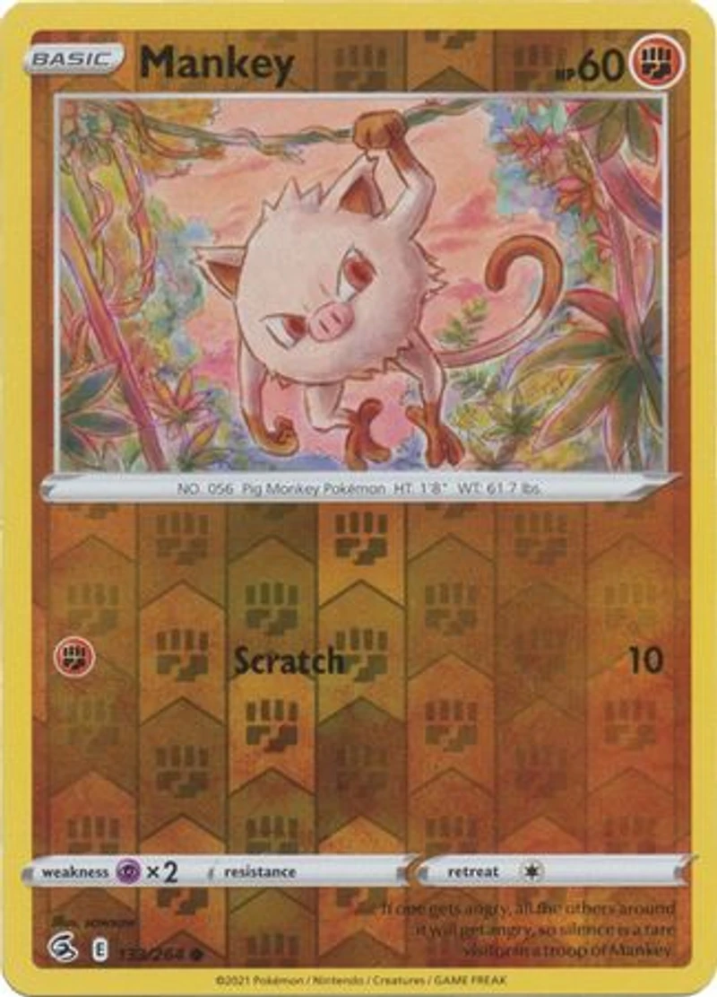 Mankey - 133/264 Common Reverse Holo