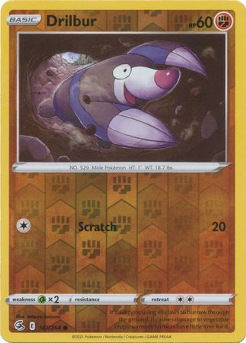 Drilbur - 147/264 - Common - Reverse Holo