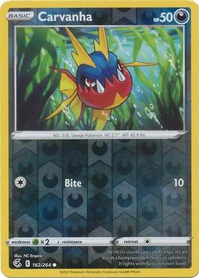 Carvanha - 162/264 - Common - Reverse Holo