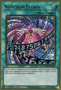 Numeron Storm - MGED-EN051 - Premium Gold Rare - 1st Edition