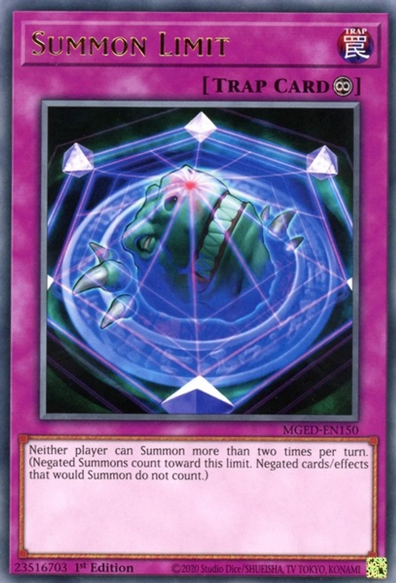 Summon Limit - MGED-EN150 - Rare - 1st Edition