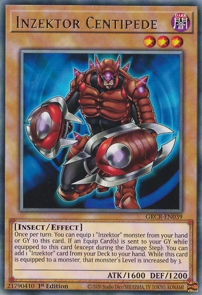Inzektor Centipede - GRCR-EN039 - Rare - 1st Edition