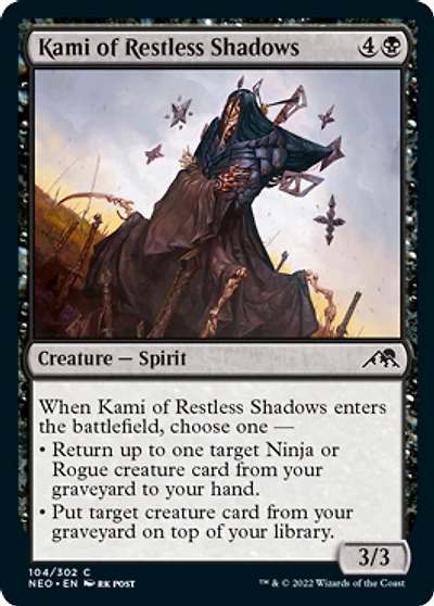 Kami of Restless Shadows - Foil