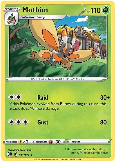 Mothim - 011/172 - Rare