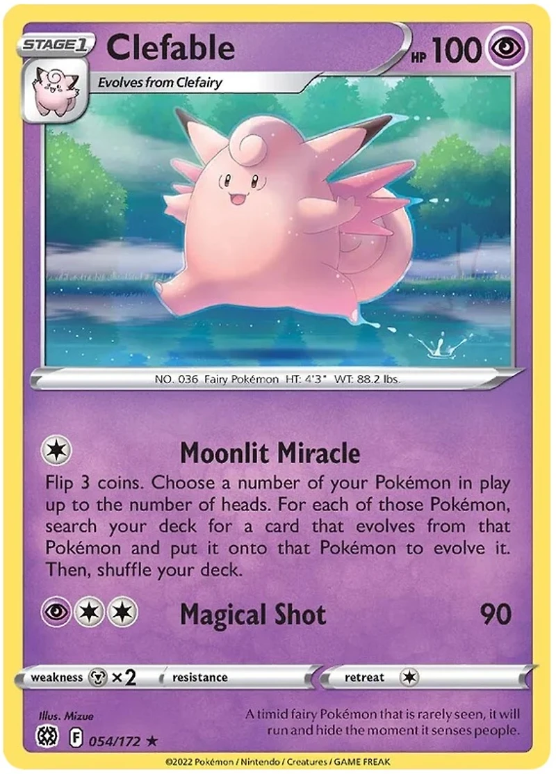 Clefable - 054/172 - Rare