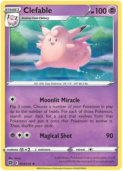 Clefable - 054/172 - Rare