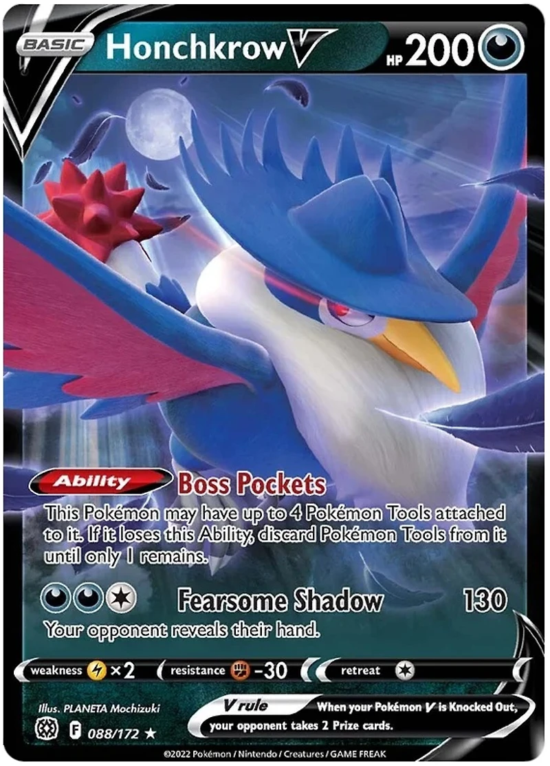 Honchkrow V - 088/172 - Ultra Rare