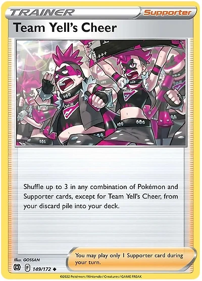 Team Yell's Cheer - 149/172 - Uncommon
