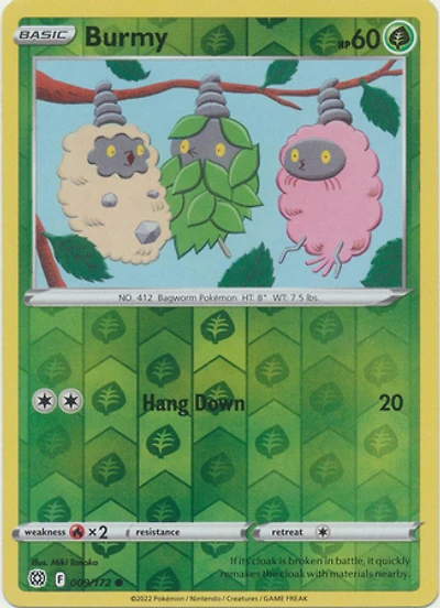 Burmy - 009/172 - Common - Reverse Holo