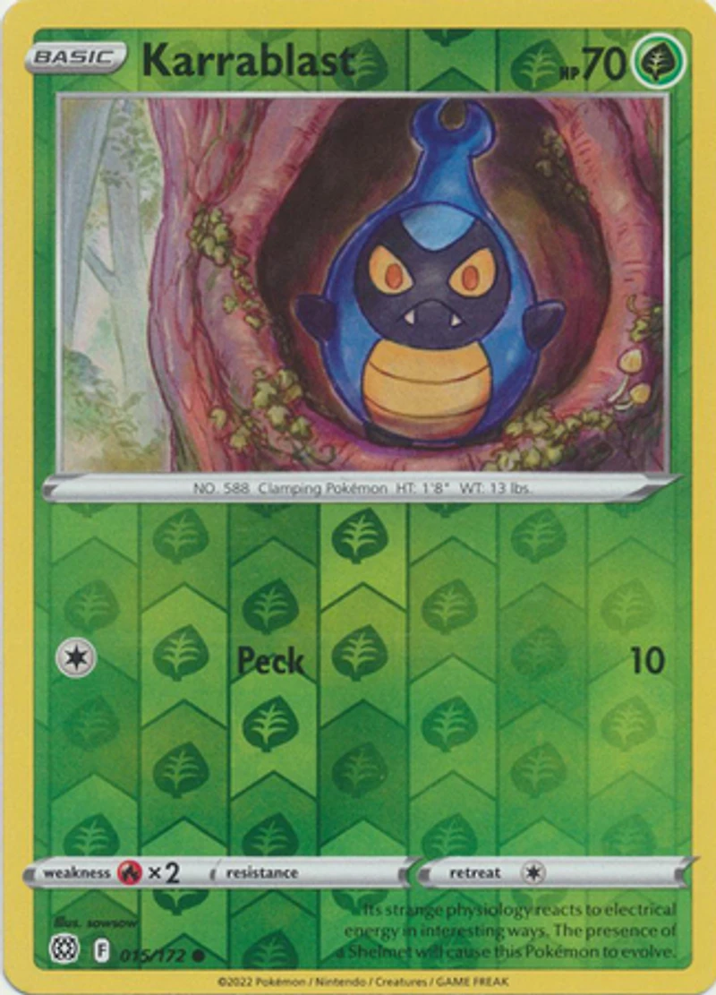 Karrablast - 015/172 - Common - Reverse Holo