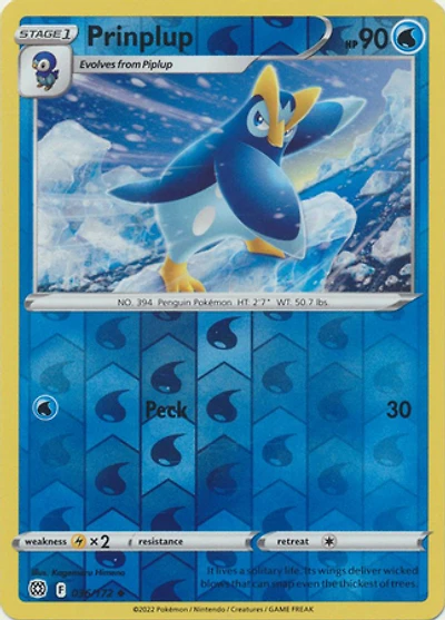 Prinplup - 036/172 - Uncommon - Reverse Holo