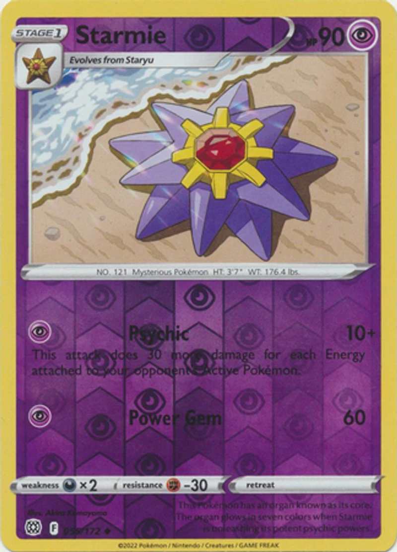 Starmie - 055/172 - Uncommon - Reverse Holo