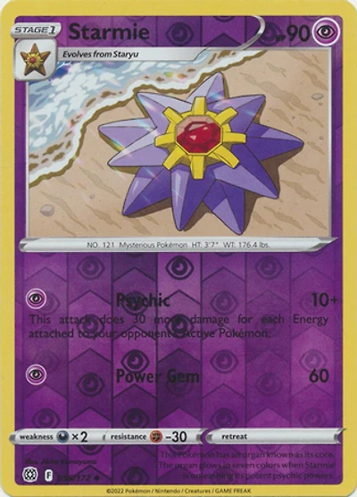 Starmie - 055/172 - Uncommon - Reverse Holo