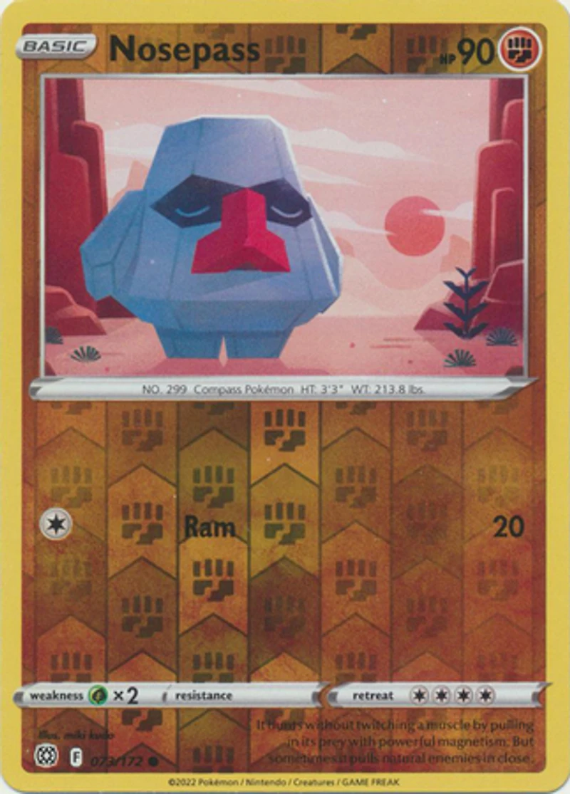 Nosepass - 073/172 - Common - Reverse Holo