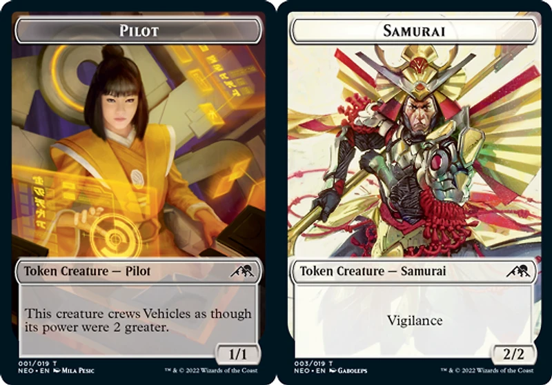 Pilot Token // Samurai Token - Foil