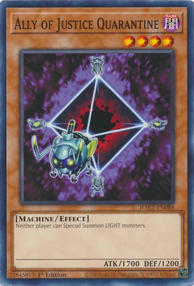 Ally of Justice Quarantine - HAC1-EN088 - Common - 1st Edition