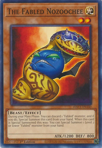 The Fabled Nozoochee - HAC1-EN140 - Common - 1st Edition
