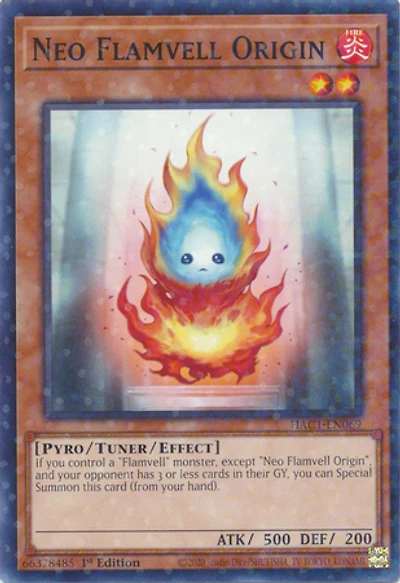 Neo Flamvell Origin - HAC1-EN069 - Common - 1st Edition (Duel Terminal)