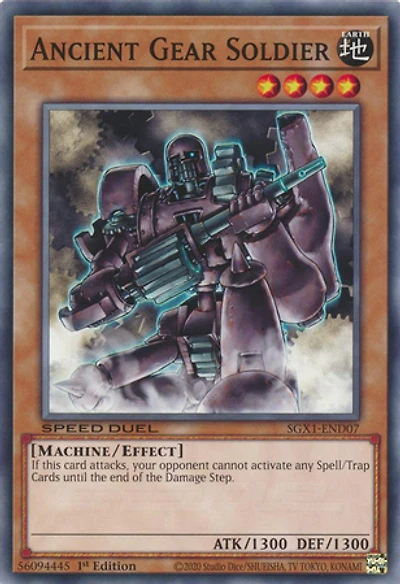Ancient Gear Soldier - SGX1-END07 - Common - 1st Edition