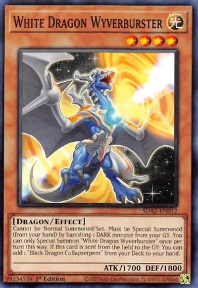 White Dragon Wyverburster - SDAZ-EN012 - Common - 1st Edition