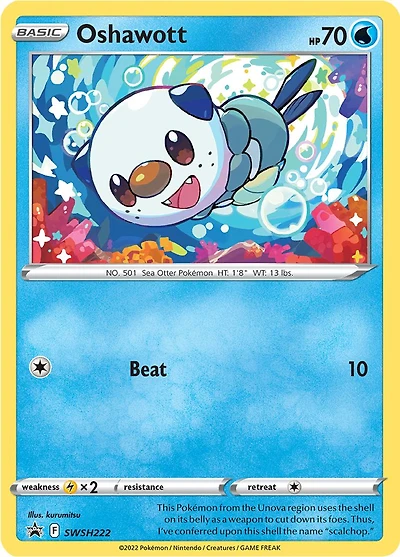 Oshawott - SWSH222 - SWSH Black Star Promos