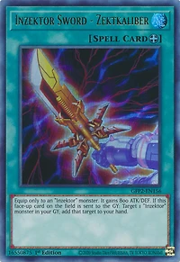 Inzektor Sword - Zektkaliber - GFP2-EN156 - Ultra Rare - 1st Edition
