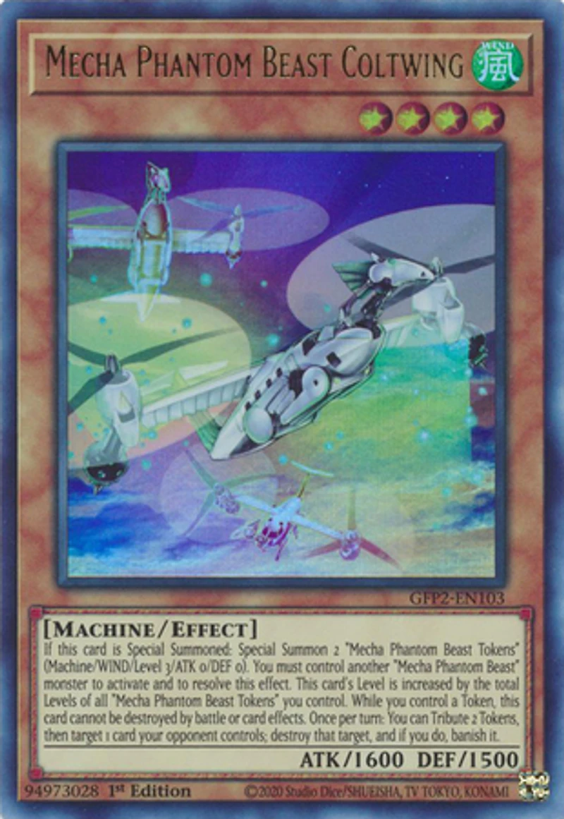 Mecha Phantom Beast Coltwing - GFP2-EN103 - Ultra Rare - 1st Edition