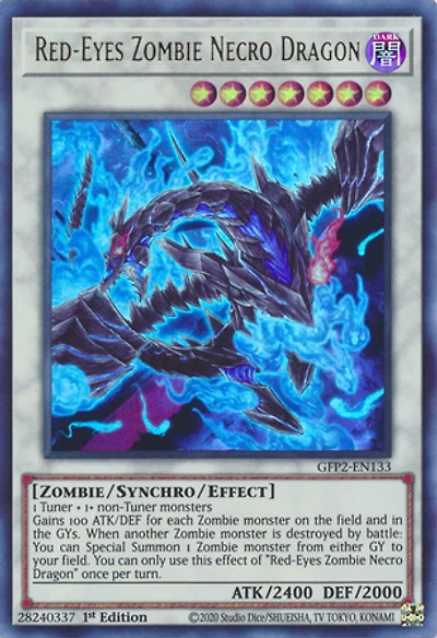 Red-Eyes Zombie Necro Dragon - GFP2-EN133 - Ultra Rare - 1st Edition