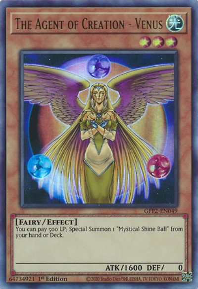 The Agent of Creation - Venus GFP2-EN049 Ultra Rare 1st Edition